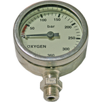 DirZone SPG Tempered Glass, Oxygene Ø52mm, 0-360bar / Chrome