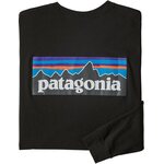 Patagonia Long-Sleeved P-6 Logo Responsibili-Tee Mens Black