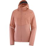 Salomon Agile FZ Hoodie Womens Brick Dust