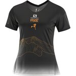 Salomon Sense Tee Womens Black / White / Autumn