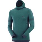 Salomon Outspeed Wool Hoodie Mens Pacific/Heather