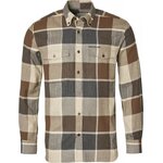 Chevalier Wolf Shirt Men Dark Brown Checked