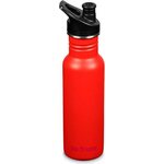 Klean Kanteen Classic Narrow 532ml (w/Sport Cap) Tiger Lily / Navy Cap