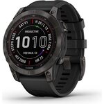Garmin Fenix 7 Sapphire Solar Carbon Gray DLC Ti w/Black