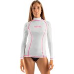 Seacsub Rash Guard T-Sun Long Womens White/Pink
