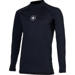 AquaLung Rashguard Slim Fit LS Mens Black / Black
