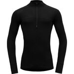 Devold Lauparen Merino 190 Zip Neck Mens Black