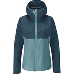 Rab Downpour Eco Waterproof Jacket Womens Orion Blue/Citadel