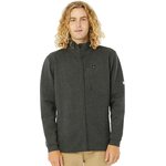 Rip Curl Vaporcool Zip Thru Crew Mens Black Marle