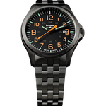 Traser P67 Officer Pro GunMetal Black/Orange PVD-coated stainless steel