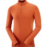Salomon Explore Seamless Half Zip Mens Burnt Ochre