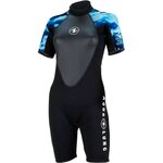 AquaLung HydroFlex 3 mm Shorty Womens Black / Blue Camo