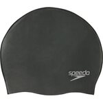 Speedo Plain Moulded Silicone Cap Black