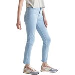 Duer Midweight Denim High Rise Taper Womens Light Bleach Raw