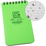 Rite in the Rain Top Spiral Notebook 3" x 5" Hi-Vis Green