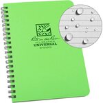 Rite in the Rain Side-Spiral Notebook Journal, 12x18cm Hi-Vis Green