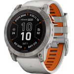 Garmin Fenix 7X Pro Sapphire Solar Ti w/ Gray / Orange Band