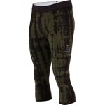 Mons Royale Cascade Merino Flex 3/4 Legging Mens Olive Tie Dye
