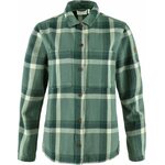 Fjällräven Singi Flannel Overshirt Womens Patina Green / Deep Patina (614-679)
