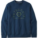 Patagonia Clean Climb Hex Uprisal Crew Sweatshirt Tidepool Blue