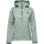 Black Diamond Stormline Stretch Anorak Womens Foam Green