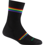 Darn Tough Prism Crew Lightweight Athletic Sock Womens Black