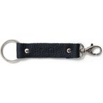 Miiko Key Ring, Leather Black