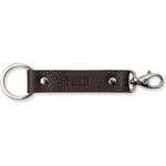 Miiko Key Ring, Leather Dark Brown