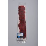 FTS Wide Rabbit Zonker Red - Black Barred