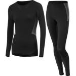 Löffler Set Long Transtex Warm Hybrid Women Black