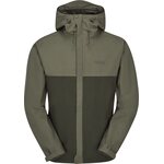 Rab Downpour Eco Waterproof Jacket Mens Light Khaki / Army