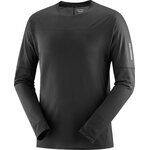 Salomon Sense Aero Long Sleeve Tee Mens Deep Black / Deep Black