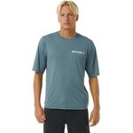 Rip Curl Icons Surflite UPF Short Sleeve Mens Blue Stone