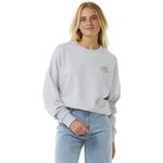Rip Curl Rolling Curl Drop Shoulde Crew Womens Grey Marle