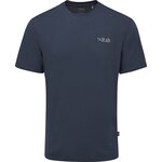 Rab Crimp Logo Tee Mens Tempest Blue