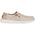 HeyDude Wendy Heathered Slub Tropical Womens White