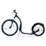 Kickbike Cross MAX 20V + juomapullo ja teline Mattamusta