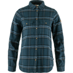 Fjällräven Övik Heavy Flannel Shirt Womens Indigo Blue / Dark Navy (534-555) (24/25)