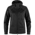 Fjällräven Abisko Grid Fleece Hoodie Womens Black (550)