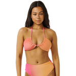 Rip Curl Sunrise Bandeau Bikini Top Womens Pink / Orange