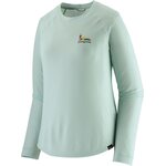 Patagonia Long-Sleeved Cap Cool Trail Graphic Shirt Womens Lose It: Wispy Green