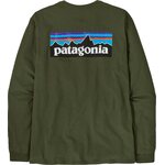Patagonia Long-Sleeved P-6 Logo Responsibili-Tee Mens Torrey Pine Green