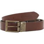 Barbour Reversible Tartan Leather Belt Classic Tartan / Brown