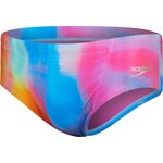 Speedo 13.5 cm Club Training Allover Brief Mens Kiki Pink, Lemon Drizzle, Picton Blue