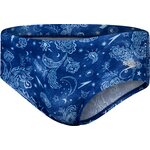 Speedo 13.5 cm Club Training Allover Brief Mens Cerulean Blue