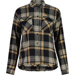Maloja MaloM. Flannel Shirt Womens Deep Black Multi