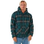 Rip Curl Classic Surf Check Jacket Mens Blue Green