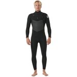 Rip Curl Dawn Patrol 3/2GB Chest Zip Steamer Mens Black