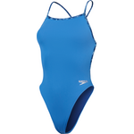 Speedo Solid Vback Womens Servres Blue