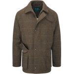 Alan Paine Combrook Waterproof Tweed Coat Mens Teak